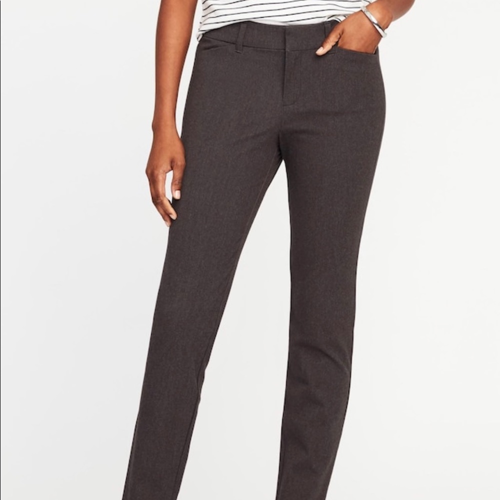 Old navy mid rise full length pixie pant gray